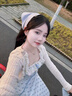 沐霓碎花吊帶連衣裙子夏季純欲法式女士海邊沙灘度假無(wú)袖長(cháng)裙顯瘦洋氣 吊帶裙 無(wú)外套【建議85-115斤】 曬單實(shí)拍圖
