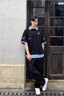 OEMG刺繡polo衫男士夏季重磅半袖新款潮流高級感寬松休閑短袖上衣服 黑色 XL [建議110-130斤] 曬單實(shí)拍圖