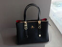 皮爾保羅（PIERPOLO）包包女包2025新款女士托特包大容量斜挎包真皮媽媽包生日禮物 【成熟大氣】黑色 曬單實(shí)拍圖