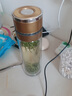 JCZS德國品牌高硼硅玻璃杯一鍵開蓋茶水分離食品級材質(zhì)耐高溫摔不爛大 高端銀300ML【高硼硅防爆一鍵開 曬單實拍圖