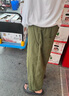 吉普（JEEP）美國正品冰絲薄款八分褲男士夏季新款美式潮牌寬松速干直筒休閑褲 軍綠色 常規(guī) 【官方正品】 XL 【推薦135-150斤】 曬單實拍圖