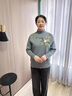 恒源祥中老年人秋冬媽媽大碼加絨加厚毛衣女秋裝50歲60針織打底衫女 紫米色(不起球) 加絨 L 建議80-95斤 曬單實(shí)拍圖