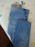 Lee【張凌赫代言】涼涼褲25新品705中腰錐形淺藍(lán)色男涼感牛仔褲潮 淺藍(lán)色 34 曬單實拍圖