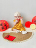G. DUCKKIDS嬰兒衣服國(guó)風(fēng)連體衣夏季天裝滿月男寶寶外出百天日宴周歲抓周禮服 金黃 66cm 66 曬單實(shí)拍圖