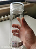 水宜生玻璃杯泡茶杯雙層水杯男士高檔耐高溫商務水晶杯子隔熱家用女士 曬單實拍圖