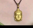 XCL金包銀如來(lái)佛頭吊墜女士999足金足銀佛像掛墜送女友七夕禮物 佛頭吊墜【包金2.5克】 曬單實(shí)拍圖