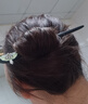 須橘新中式古風檀木發(fā)簪女士國風漢服盤發(fā)簪子馬面裙頭飾送女朋友禮物 蓮花檀木發(fā)簪F039 曬單實拍圖
