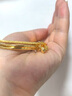BUKKEHAVE足金包銀手鐲999純黃金實心真老風鳳翔三生三世桃花鐲子女 金1.4克-總重約30克 54圈口 曬單實拍圖