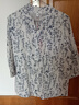 皮爾卡丹（pierre cardin）青花瓷小碎花襯衫女夏季新款寬松國風七分袖襯衣高端全棉上衣 花色 2XL 130-150斤 曬單實拍圖