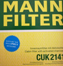 曼牌（MANNFILTER）CUK2141M活性炭空調(diào)濾芯格適用翼神勁炫歐藍(lán)德標(biāo)致4008雪鐵龍C4 曬單實(shí)拍圖