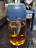 小熊（Bear）油壺廚房 油瓶油罐調(diào)料瓶玻璃油瓶醬油瓶自動(dòng)開合不掛油 600ml  曬單實(shí)拍圖