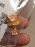 周大生復(fù)購(gòu)補(bǔ)貼黃金吊墜女桃花狐貍足金掛墜硬金熒光琺瑯?biāo)团焉斩Y物 曬單實(shí)拍圖