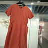 SUSTYLE奢侈高端品牌女裝高檔純棉連衣裙夏季寬松氣質(zhì)顯瘦大碼媽媽休閑裙 橘紅色 5XL 155-165斤左右 曬單實(shí)拍圖