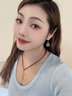 蜜玥莓純銀一周耳飾套裝耳釘耳墜女送媽媽老婆情人節(jié)生日三八母親節(jié)禮物 五福臨門五件套-送老婆女友-金色 曬單實(shí)拍圖