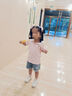 G.DUCKKIDS女童t恤夏裝2025新款韓版兒童學生Polo衫女孩短袖夏季中大童洋氣 粉色-Polo 160 曬單實拍圖