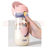 QWE吸管杯500ml波爾多粉PPSU刻度杯糖耐奶瓶孕婦產(chǎn)婦待產(chǎn)包母嬰上學(xué) 曬單實(shí)拍圖