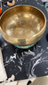 梵木果【麟紋缽】尼泊爾半手工頌缽音療佛音黃銅碗瑜伽采耳居家冥想靜心 金色大款-20cm+標準三件套 曬單實(shí)拍圖