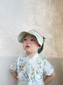 MDUG嬰兒防曬帽寶寶防曬帽嬰兒遮陽帽嬰兒帽子寶寶夏季防曬帽1-5歲 綠色帽圍52cm（京東物流） 曬單實(shí)拍圖