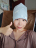 澄湖螺夏季月子帽產(chǎn)后春秋純棉月子發(fā)帶保暖護頭孕產(chǎn)婦防風(fēng)防空調睡帽 織藍-星朵朵 包頭帽 適合56-58cm左右 曬單實(shí)拍圖