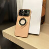 米路遜適用蘋果16promax手機(jī)殼新款支架大視窗iphone15磨砂磁吸14plu防摔抗指紋13por全包鏡頭保護(hù)套 【沙漠色鈦金屬】納米磨砂-防指紋手汗-防爆防摔 iPhone 16 Pro Ma 曬單實(shí)拍圖