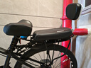 永久（FOREVER） 自行車后座墊兒童座椅山地車電動(dòng)單車后置車座椅軟坐墊 靠背坐墊【黑色】 曬單實(shí)拍圖