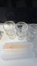 品喻（PINYU）白酒杯二兩描金刻度玻璃酒杯高檔家用酒店飯店啤酒杯酒具套裝6個(gè) 曬單實(shí)拍圖