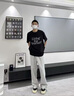 真維斯（Jeanswest）褲子男秋季新款麻灰色美式直筒運(yùn)動(dòng)休閑褲垂感慵懶風(fēng)寬松闊腿長褲 【重磅顯瘦】麻灰(空白) XL /180(體重140-160斤左右) 曬單實(shí)拍圖