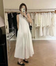 豪氣辣姐大碼女裝無(wú)袖連衣裙2025年夏季新款胖mm小香風(fēng)海邊度假白色長(zhǎng)裙子 白色 XL  建議121-140斤 曬單實(shí)拍圖