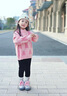 G.DUCKKIDS小黃鴨女童毛衣秋冬2025新款兒童毛線(xiàn)衣保暖針織衫中大童套頭上衣 粉色 110 尺碼4~5歲【100-110cm】 曬單實(shí)拍圖