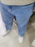 DVW國(guó)際男裝品牌牛仔褲男2025夏季新款薄款寬松直筒冰絲褲子 牛仔藍(lán) 禮盒裝 33 【腰圍2尺6適合150斤左右】 禮盒裝 曬單實(shí)拍圖