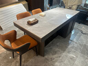 潮功夫巖板升降茶桌書(shū)桌兩用老板辦公桌輕奢現代陽(yáng)臺茶臺燒水壺一體桌 1.8米語(yǔ)音升降茶桌【中古風(fēng)】 曬單實(shí)拍圖