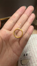 周六福（ZLF）  黃金戒指女款硬金三生三世足金素圈指環(huán) 定價(jià)單個(gè) 光面14號(hào)-0.85g 曬單實(shí)拍圖