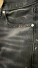 Levi's?SilverTab?25年春夏新款男士美式高街505破洞直筒牛仔褲 黑色 30 (32) 曬單實(shí)拍圖