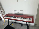 美得理（MEDELI）電鋼琴SPC120便攜SAP200重錘SPA500數碼鋼琴88鍵初學(xué)者入門(mén)考級 SP-C120紅色+U架+單踏板+豪禮 曬單實(shí)拍圖