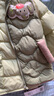 巴拉巴拉童裝寶寶羽絨服保暖嬰兒外套兒童冬季兩件套萌趣男童女童 軍綠40610 110 外套充絨量39g+馬甲充絨量24g 曬單實(shí)拍圖