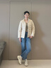 波司登25年短款輕薄羽絨服女90絨三防立領(lǐng)內(nèi)膽便攜款 曬單實(shí)拍圖