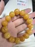 拉韞翡音7A天然妖花蜜蠟手串男士俄料老花蠟流淌紋念珠可收藏高貨臻品禮物 7A高貨老花蠟14-15mm(附證書） 曬單實拍圖