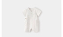 babylove嬰兒連體衣夏季薄款衣服刺繡短袖哈衣爬服寶寶棉麻透氣休閑外出服 曬單實拍圖