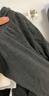 紅袖顯高顯瘦垂感休閑褲2025春季新款女裝抽繩松緊腰百搭寬松闊腿長褲 深灰080 S 曬單實拍圖