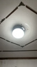 美的（Midea）風(fēng)扇燈餐廳吊扇燈led臥室燈隱形扇葉遙控三防燈具熟睡風(fēng)包安裝 曬單實(shí)拍圖
