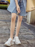ZUOSAISI品牌老爹鞋女厚底網(wǎng)面透氣休閑鞋女2025秋季新品女鞋百搭鞋子女 米/杏色 35 (跟高5厘米) 曬單實拍圖