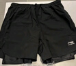 李寧（LI-NING）泳褲男士防尷尬游泳褲平角雙層防走光水陸兩用沙灘褲337 XXL 曬單實(shí)拍圖