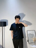 花花公子【3件裝】短袖t恤男純棉夏季簡(jiǎn)約修身圓領(lǐng)男士上衣打底衫男裝體恤 白色+黑色【2件裝】100%純棉 4XL 【建議175-185斤】 曬單實(shí)拍圖