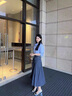艾美琦美（AIMEIQIMEI）新款連衣裙女裝套裝茶系2025年夏季小個(gè)子通勤職業(yè)穿搭裙子女夏裝 【襯衣+裙子帶皮帶】 S 曬單實(shí)拍圖