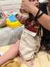 G.DUCKKIDS周歲禮服男寶寶唐裝中國風喜慶生日宴百天抓周服嬰兒衣服新生兒裝 紅色套裝+帽子 73cm 尺碼7-9個月(建議13-18斤) 曬單實拍圖