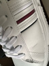 TOMMY HILFIGER25新款春夏男裝牛皮革拼色條紋厚底增高休閑運動鞋板鞋05406 白色YBS 41 曬單實拍圖