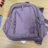 美杜簡(jiǎn)約輕便雙肩包女小旅游背包媽咪包游玩雙肩包送老婆禮物七夕禮物 潮搭小包【藕紫色】 曬單實(shí)拍圖