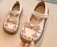 G.duck小黃鴨女童公主鞋夏季中國風(fēng)兒童皮鞋軟底淑女繡花蕾絲女童鞋涼鞋 5991米色-2025年新款 29 碼內長(cháng)18.0cm 曬單實(shí)拍圖