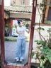 棉致美式速干工裝褲子女夏季薄款2025新款小個(gè)子提臀顯瘦運(yùn)動(dòng)闊腿褲 霧霾藍(lán)【常規(guī)款】 L 高品質(zhì) 曬單實(shí)拍圖