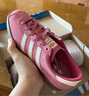 adidas「T頭鞋」STADT經(jīng)典時(shí)尚薄底運(yùn)動(dòng)板鞋男女阿迪達(dá)斯三葉草   淺粉/漢玉白/樹(shù)脂黃(女生買小半碼)   38 曬單實(shí)拍圖